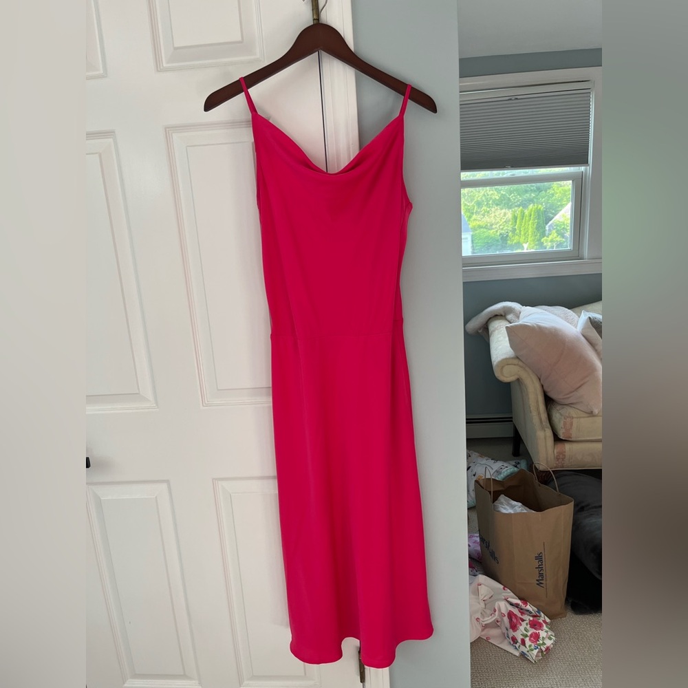 Pink Sleeveless Slip Dress for Weddings